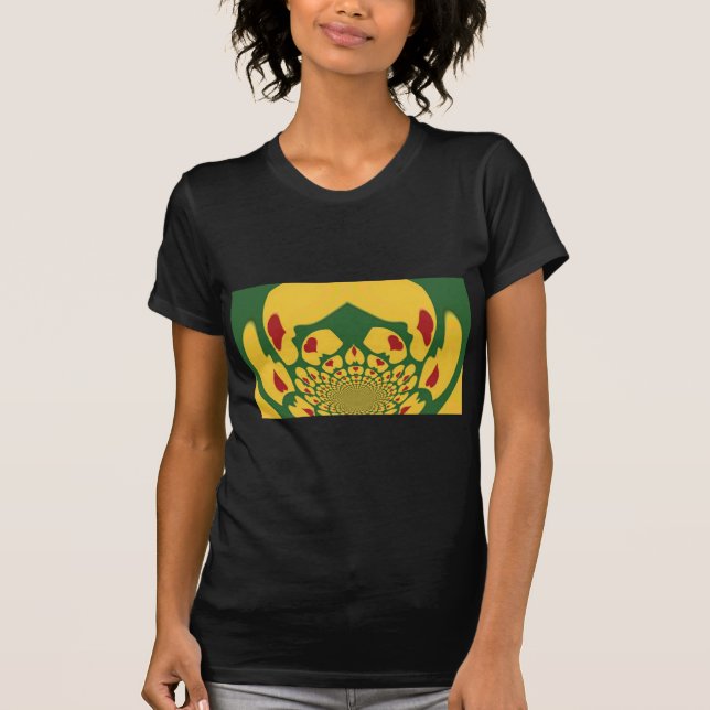 Kärlek i Rasta Färg: Reggae Hearts T-shirt (Framsida)