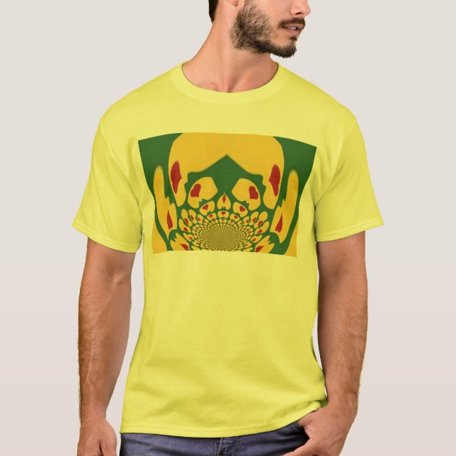 Kärlek i Rasta Färg: Reggae Hearts Tee (Framsida)