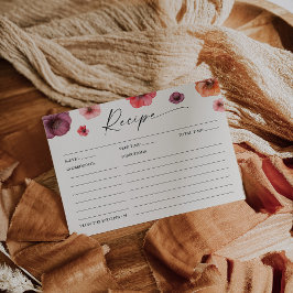 Kärlek i receptkort för Möhippa av blomma