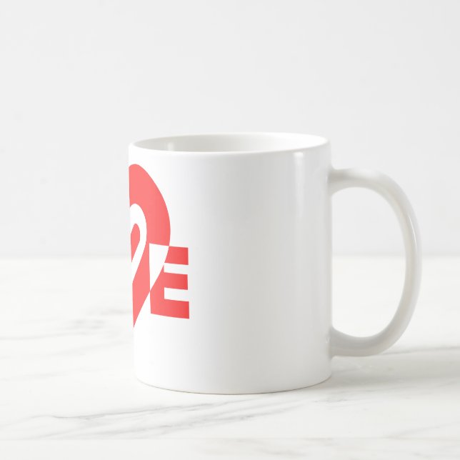 Kärlek i Röd Kaffemugg (Höger)