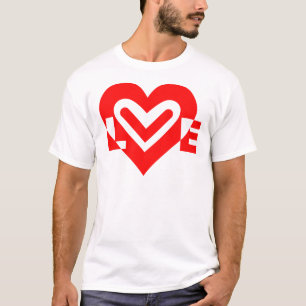 Kärlek i Röd T Shirt