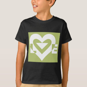 Kärlek i Sage Grönt Tee Shirt