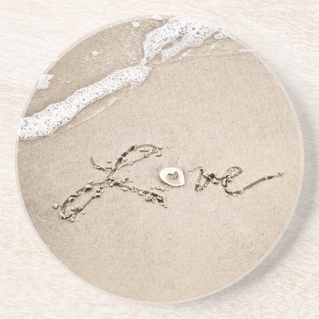 Kärlek i Sand Beach-Underläggen Underlägg (Framsidan)