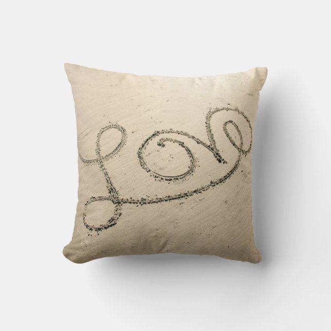 Kärlek i Sand Pillow Kudde (Framsida)