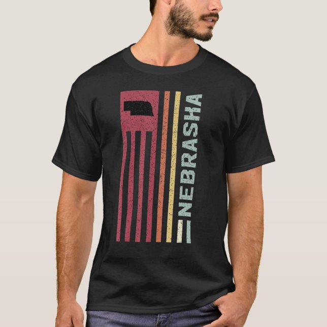 Kärlek i Statens retro Vacationing Välkommen USA K T Shirt (Framsida)
