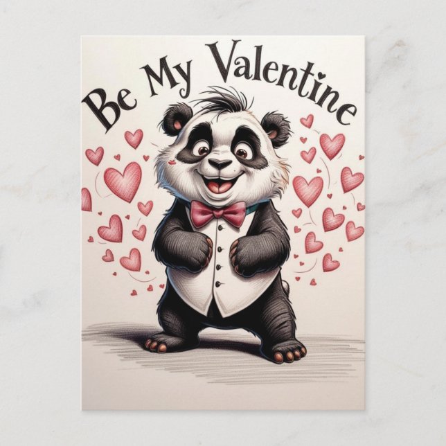 Kärlek i svartvitt vykort (Framsida)