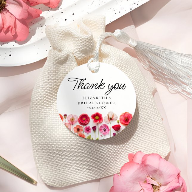 Kärlek i Tack med blommande Möhippa Gåvor Etiketter (Skapare uppladdad)