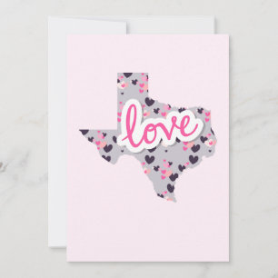 Kärlek i Texas - Alla hjärtans dag Julkort