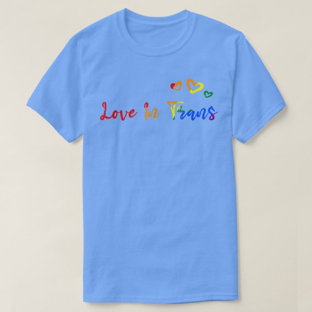 Kärlek i Trans LGBTQ Pride Monte Pride HGBT Commun T Shirt (Design framsida)