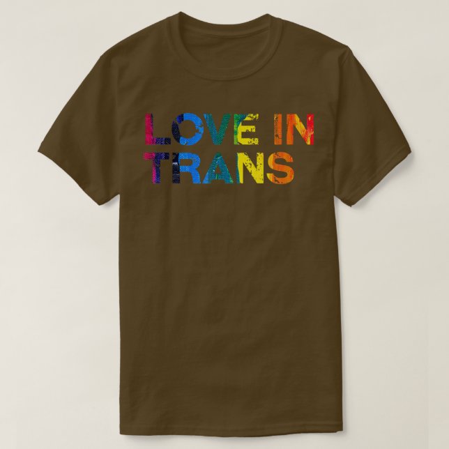 Kärlek i Trans LGBTQ Pride Monte Pride HGBT Commun T Shirt (Design framsida)