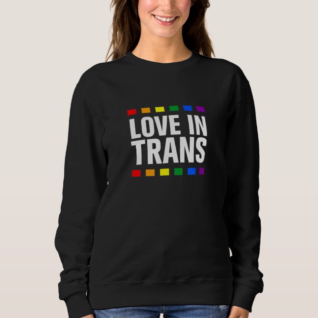 Kärlek i Trans Lgbtq Pride Month Pride Lgbt Commun T Shirt (Framsida)