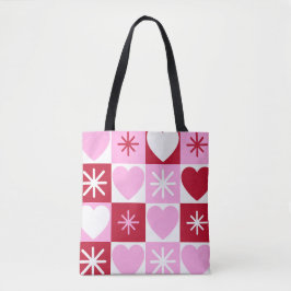 Kärlek i varje kvadratisk Tote Bag Tygkasse
