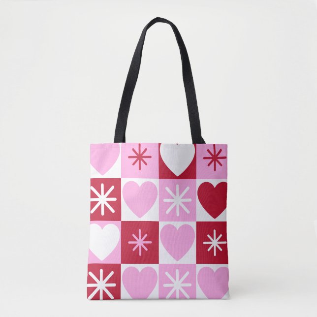 Kärlek i varje kvadratisk Tote Bag Tygkasse (Framsida)