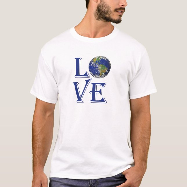 Kärlek i världen t shirt (Framsida)