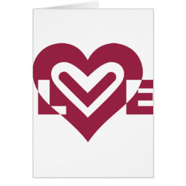 KÄRLEK i VIN LILA Hälsningskort