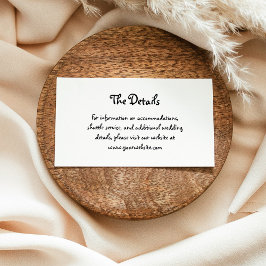 Kärlek | Illustrerad Fransk handskriven Bröllop Tilläggskort
