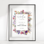 Kärlek in Bloom Möhippa Blommigt Garden Välkommen  Poster<br><div class="desc">Möhippan ram i elegant- och färgträdgårdsodling poster varmt.</div>