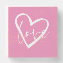 KÄRLEK IN HEART wooden box-skylt