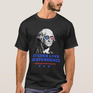 Kärlek Independence Funny Founding fathers 4th of T Shirt