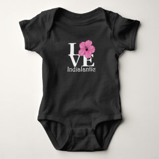 KÄRLEK Indialantisk Rosa Hibiscus T Shirt