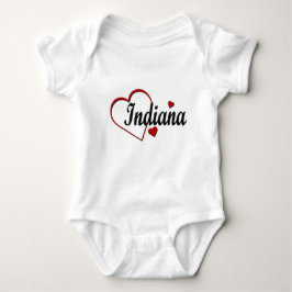 Kärlek Indiana Hearts Spädbarn Tee Shirt