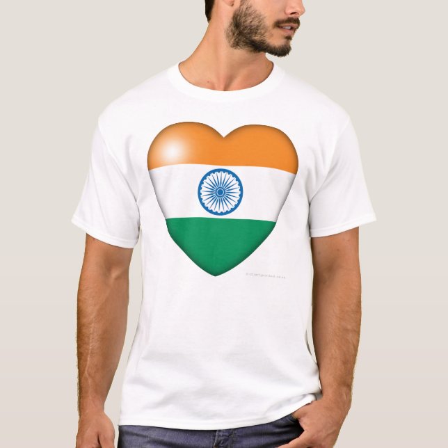 Kärlek Indien Tee Shirt (Framsida)