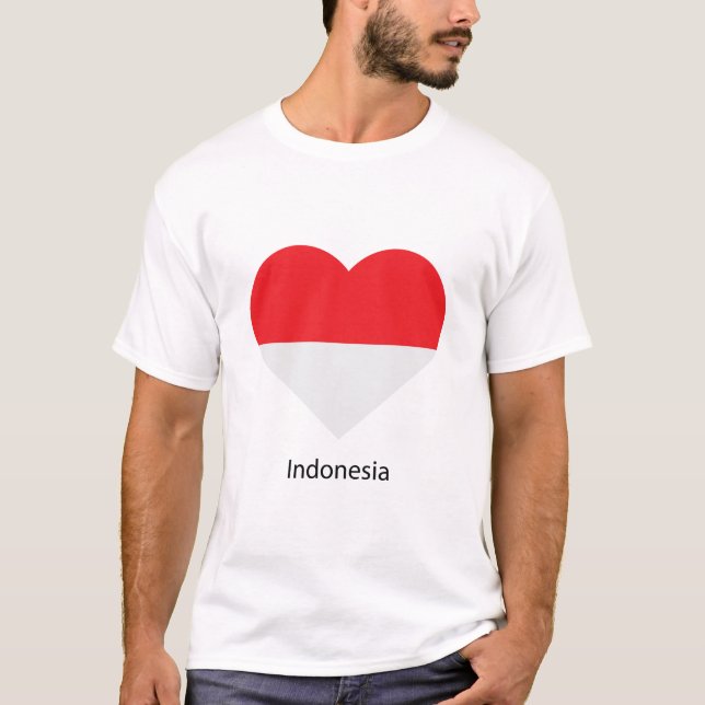 Kärlek Indonesien T Shirt (Framsida)