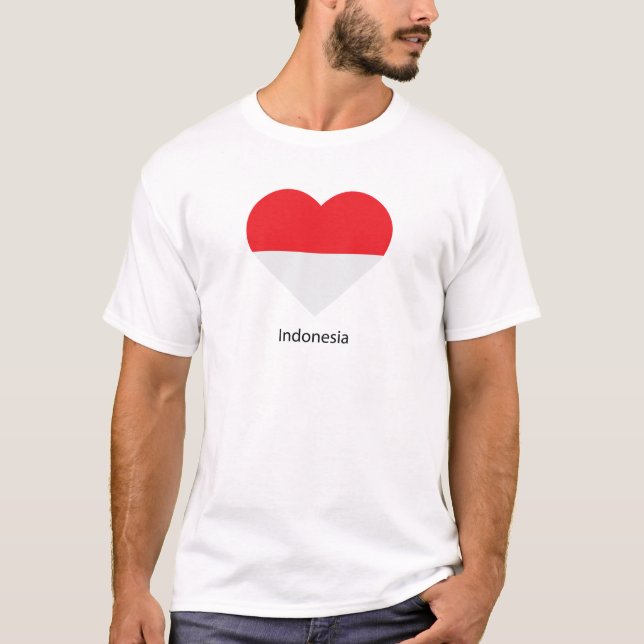 Kärlek Indonesien T Shirt (Framsida)
