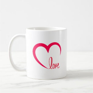 Kärlek-infekterad hjärt-design kaffe Mugg