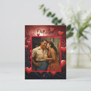 Kärlek- Infektionerat Valentines day-vykort Vykort