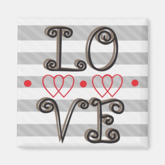 Kärlek Infinity Times Infinity Magnet (Framsidan)