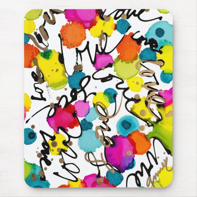 Kärlek inringar musknappen musmatta (Framsidan)