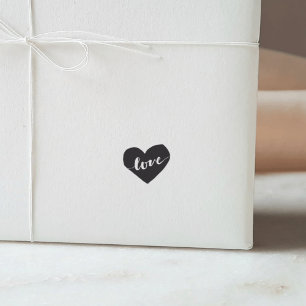 KÄRLEK Inscribed Heart Frimärke Stämpel