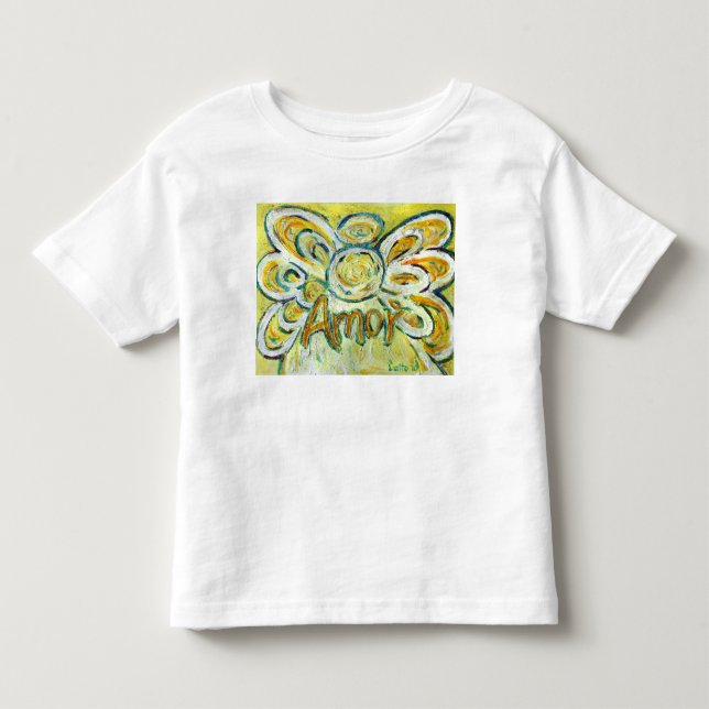 Kärlek inspiration Angel Shirt (Art på båda sidor) T-shirt (Framsida)