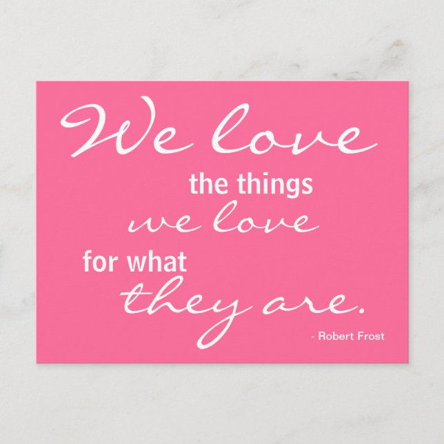 Kärlek, inspiration - vykort (Framsida)