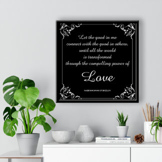 Kärlek inspirationsoffert från Rabbi Nachman Bresl Poster