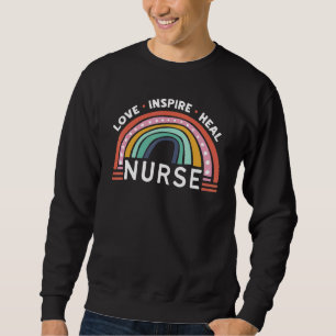 Kärlek Inspire Heal Nurse Medical Healthcare Lång Ärmad Tröja