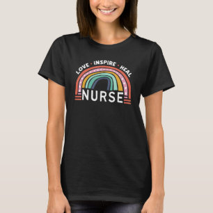Kärlek Inspire Heal Nurse Medical Healthcare T Shirt
