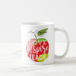 Kärlek inspirerar, undervisar | lärare kaffemuggen kaffemugg