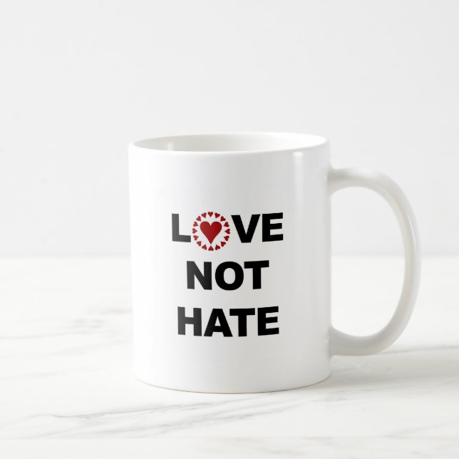 KÄRLEK INTE HATE KAFFEMUGG (Höger)