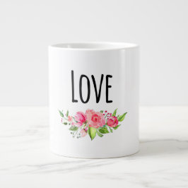 *~* KÄRLEK INTENTION EMOTO Flower Bouquet Jumbo Mugg