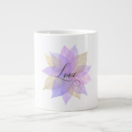 *~* KÄRLEK INTENTION EMOTO Pastel Löv Magic Jumbo Mugg
