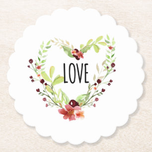 *~* KÄRLEK INTENTION UNDERLÄGG EMOTO Blommigt Hear Papper