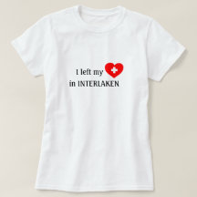 Kärlek Interlaken souvenir t-shirt