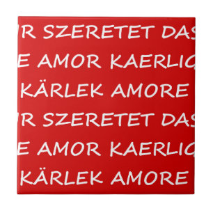 Kärlek Internationell Kakelplatta