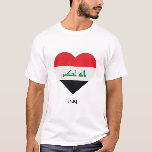 Kärlek Irak T Shirt (Framsida)