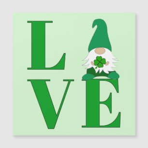 Kärlek Irish Gnome Magnetic Card