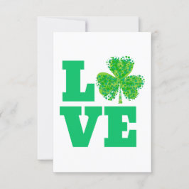 Kärlek Irish St. Patrick's Day Ireland Grönt Luv Inbjudningar