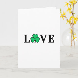 KÄRLEK Irland Klöver Shamrock Allt Syfte Filta Kort