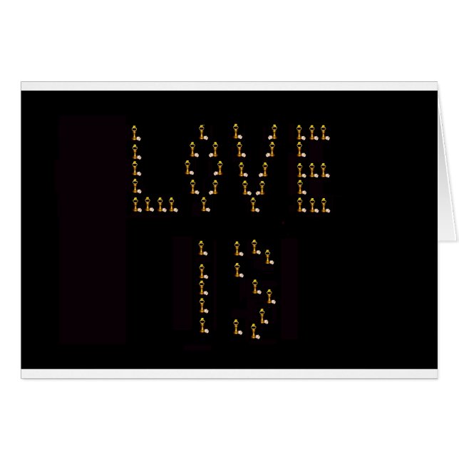 Kärlek is hälsningskort (Framsidan Horizontal)